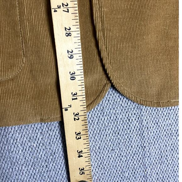 Eddie Bauer Corduroy Blazer Mens Large Khaki Brown Sport Coat Casual Party - Picture 11 of 12
